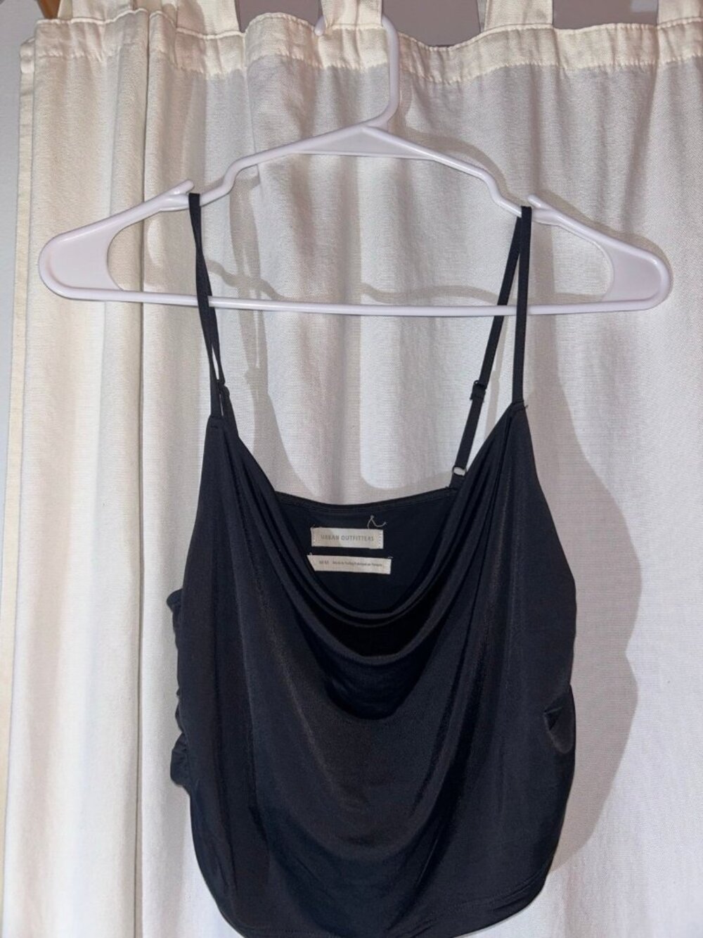Urban Outfitters black cowl neck tank top size medium